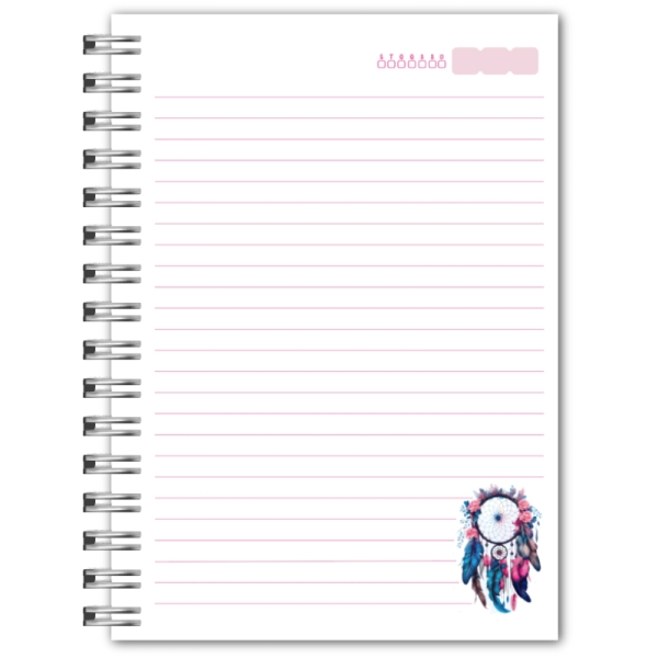 Caderno Abstrato - Filtro dos sonhos roxo - Image 5