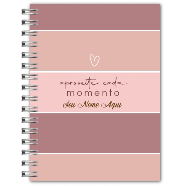Caderno Abstrato - Marrom